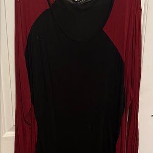 Club L Plus Size Optical Illusion Maxi Dress - Black/berry